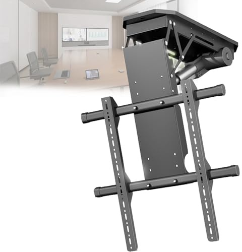 LjyAeono Soporte De TV De Techo EléCtrico con Control Remoto, Soporte De TV De Techo Abatible Motorizado, Techos Planos E Inclinados, Estable Y Seguro Standardmodel