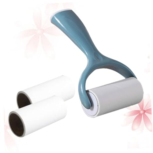 Gatuida Portable Lint Roller with Wooden Handle Hair Remover Brush for Clothes Pet Hair Dusting Tool Gentle Sweaters Coats Blankets Travel-friendly Cleaning