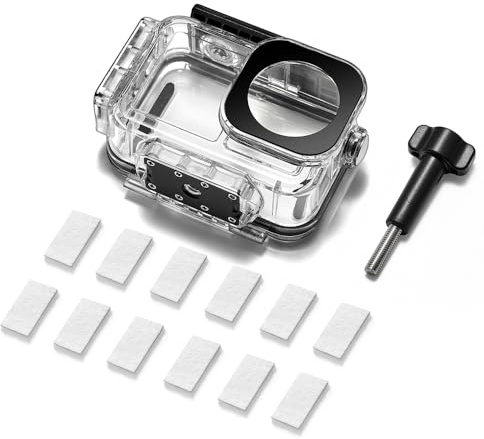 QWZOZST Für Magnet-Wasserschutzgehäuse, horizontales und vertikales Schießen, 60 m, Unterwasser-Tauchschutzabdeckung, Gehäuse für DJI für Action 5pro/4/3-Kamera