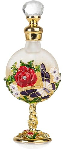 Duftöl, arabisches Parfümöl, 12 ml, luxuriöses Strass-Rose-Dubai-Parfüm für Frauen, langanhaltender ätherischer Duft
