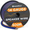 InstallGear 14 Gauge AWG 500ft Speaker Wire True Spec and Soft Touch Cable