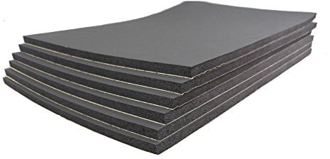 E Support™ 6 X Kfz Schallschutz Dämpfung Isolierung 10mm geschlossenen Zellschaum 30cm x 50cm