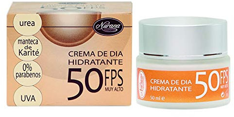 Nurana Cosmetics, Crema diurna facial con factor de protección 50- 50 ml, 1 unidad