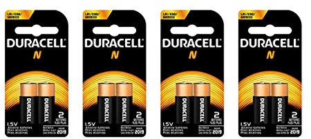 Duracell MN9100/E90/LR1 Lot de 4 piles médicales 1,5 V Carte 2 Taille N