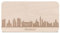 Frühstücksbrettchen Dortmund mit Skyline Gravur - Brotzeitbrett & Geschenk für Dortmund Stadtverliebte & Fans - ideal als Souvenir