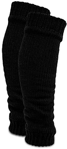 BRUBAKER 1 Paar Damen Stulpen - Lange Beinwärmer aus Baumwolle | Weiche Grobstrick Beinstulpen - One Size Knöchelwärmer - Warm und Bequem