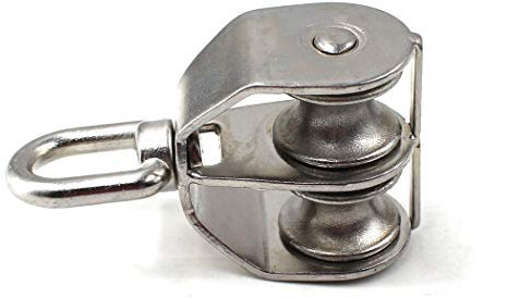 M32 Doppelrolle 305 Edelstahlrolle Flaschenzug 1 Stück (Laden: 250KG)