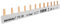 Doktorvolt Phasenschiene Stromschiene Sammelschiene 1P Stift 12 Polig 16mm² PS/S Doppelseitig Isoliert Schiene 100A DV 9450 Stiftsammelschiene