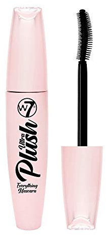 W7 | Ultra Plush Mascara | Langanhaltende, Schmierfeste Und Wasserfeste Formel | Schwarze Mascara Mit Geschwungener für Länge Und Defintion| Tierveruschsfreies, Veganes Augen-Makeuep
