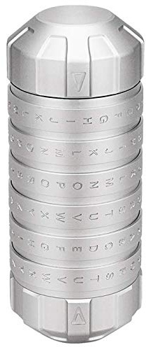 SOFIALXC Alphabet Schlösser Lernen Educationa Code Cryptex Schlösser Brief Passwort Flucht Kammer Requisiten Lernspielzeug Für Kinder,Silver