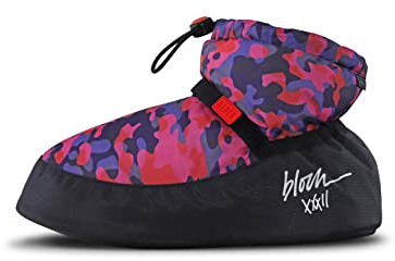 Bloch Stivaletti Ciabatte per Riscaldarsi alla Caviglia, Donna, Stampa Mimetica Rosa, Medium