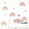 Little Deco Wandtattoo viele Regenbogen mit Herzchen I Wandbild 200 x 104 cm (BxH) I Wandaufkleber Sticker Mädchen Wandsticker Herz Kinderzimmer Deko Aufkleber Baby DL486