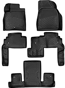 Element 3D Gummimatten Passgenaue Fußmatten Chevrolet Traverse/Buick Enclavebucketsitze 2009-12/2017 5tlg