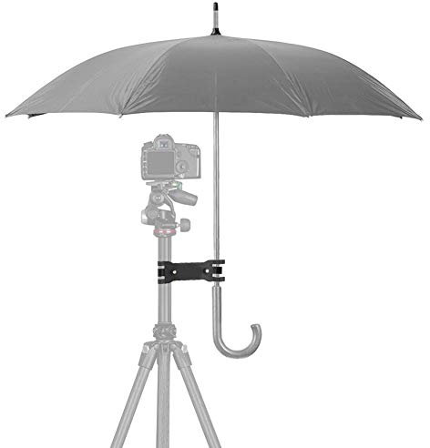 Camera Tripod Umbrella Holder Clip, Mini Clamp Type Umbrella Clamp Bracket Stand, Camera Photography Accessory