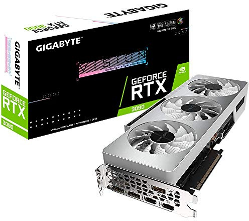 GIGABYTE RTX 3090 Vision OC 24G GV-N3090VISION OC-24GD Taille Unique Noir