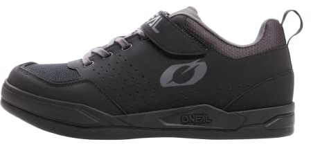 O'NEAL | Mountainbike-Schuhe | MTB Downhill Freeride | Vegan | SPD-Pedalplatten-kompatible Sohle, haltbares und leichtes PU, Belüftungsöffnungen | Flow SPD V.22 Shoe | Erwachsene | Schwarz Grau | 45