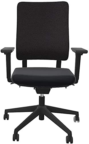 Viasit Drumback Work@Home Ergonomischer Bürostuhl mit Ultra Spring Sitz für extra hohen Sitzkomfort, höhenverstellbar, schwarz