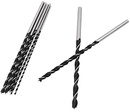 ZONADAH 7pcs in Set 300mm Extra Long Twist Drill Bits, Hardened High Carbon Steel Tools 4-10mm for Wood Hole PVC Plastic Cardboard Cutter Drilling