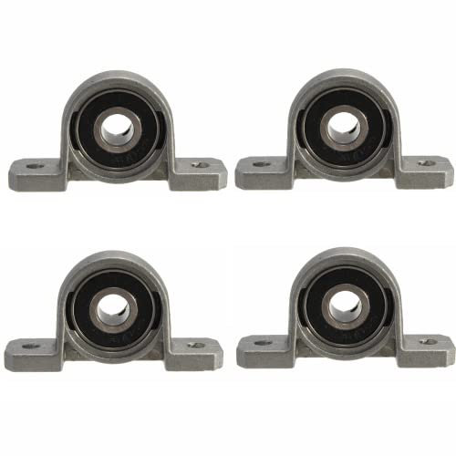 Fasizi 4PCS 8mm foro interno sfera montato cuscino blocco inserto cuscinetto KP08
