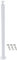 WAHHWF Geländerpfosten Weiß Runden Baluster für Treppen Innen Außen, Deck Metall Baluster Spindelsäule Dekorative Treppenteile, 70 75 80 85 90 95 100 110 120 130 cm