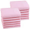 HOULIFE Herren Taschentücher - Stofftaschentücher Damen, Einfarbige Taschentücher Stoff aus Reiner 60S Baumwolle für Alltagsgebrauch Hochzeit, 40x40cm/16x16’’ (Rosa, 12 Stücke)