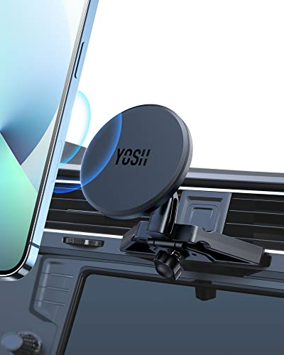 YOSH Mag-Safe Handyhalterung Auto für CD Schlitz, Magnetische Handyhalter für Auto für iPhone 16/15/14/13/12 Serie & Mag-Safe Hüllen, 360°drehbare Halterung, Kompatibel für CD-Schacht