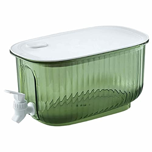 Dispensador de bebidas, dispensador de agua, recipiente de cristal, dispensador de limonada, dispensador de zumo, dispensador de bebidas con hielo, depósito de agua de 4 L para frigorífico, hervidor
