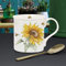 Lesser & Pavey - Tazza da caffè in ceramica per la casa o il lavoro, grandi tazze per bevande calde, tazze da tè e caffè con girasole e api, Sarah Boddy