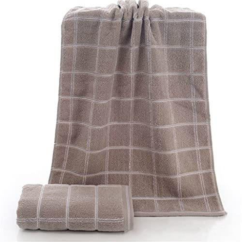 Towel 15.7 x 35.4 inches (40 x 90 cm) Plaid Cotton Men and Women Washcloth Bathroom Towel Bathrobe Beach Sun Bath Sauna Large Towel Yoga (Color : C, Size : 15.7 x 35.4 inches (40 x 90 cm) (C: 15.7 x