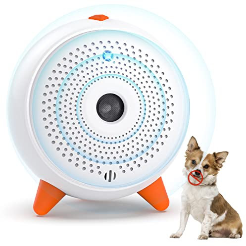 Antibell für Hunde, 3 Frequenzstufen Sonic Anti Bell, 33Ft Reichweite Antibell Ultraschall Gerät für Hunde, Wiederaufladbare Hundebell-Kontrolle im Innen Außenbereich, Anti-Bell-Mittel Hunde