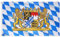 AhfuLife Bayern Flagge 150×90 cm für Oktoberfest Deko, 4 Stück Bayern Fahne Bayrische Deko mit Messing-Ösen, Bier Fahne Bayerische Flagge für Oktoberfest Bayern Bier Festival Bar Garten Party Deko