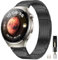 Miimall 22 mm Cinturino per Huawei Watch 4 Pro, Huawei Watch 4, Huawei Watch GT4/GT3 46mm, Band in Titanio Senza Gap, Strap Leggero Regolabile per Huawei Watch 4 Pro/GT4/GT3/GT Runner, Nero