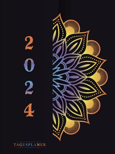 Tagesplaner 2024 XXL: 1 Seite 1 Tag, Buchkalender Din A4, 12 Monate, Terminplaner mit Uhrzeit, Zusätzlich zu Feiertagen, To do, wichtigen Notizen