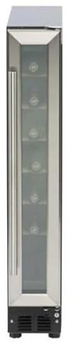 Prima PRWC401 7 Bottle 15cm Under Counter Wine Cooler - Stainless Steel