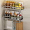 EigPluy Soporte de Utensilios Cocina,Adhesivo/Perforación 2 Maneras de Instalar Sostenedor de Utensilios Cocina,Pared de 40cm Organizadores Estante para Utensilios de Cocina
