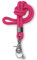 Dinalu, Schlüssel-Band, Schlüssel-Kette mit Karabiner mit schwarzem Metall, Universalkette für Schlüsselbund, Schlüssel-Anhänger-lang, Neck Lanyard shining pink