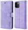 TOHULLE Case for iPhone 11 Pro, Premium PU Leather Wallet Case with Card Holder Kickstand Magnetic Closure Shockproof Flip Folio Case Cover Compatible with iPhone 11 Pro (5.8 Inch) - Purple