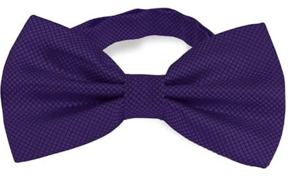 OcioDual Pajarita Lila, Pajaritas Hombre, Pajarita Hombre a Cuadros con Cierre de Gancho Clip Ajustable, 12cm x 6cm, Accesorios Ropa para Celebraciones, Fiestas, Trabajo, Bodas y Eventos