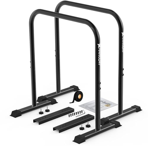 KAKICLAY 2026 Upgrade World's Best Strongest Premium Dip Bars with Adjustable Ultra-Stable Settings & Non-Slip Feet - USA Original Patent, USA Designed, USA Shipped, USA Warranty