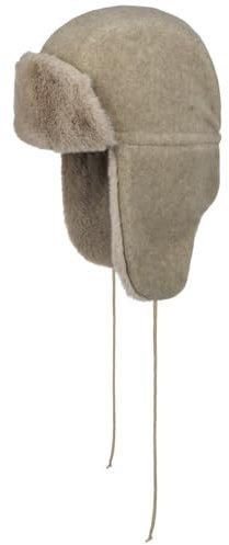 LIERYS Merino Fliegermütze Uni Teedy Fur Fleece Made in Italy Damen Herbst/Winter beige One Size