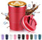 Volhoply 380ml 13oz Stainless Steel Insulated Travel Coffee Mug with Fip Lid,Reusable Double Wall Vacuum Metal Coffee Cup,Portable to Go Leak Proof Cafe Tumbler for Hot & Cold Drinks(Red,1)