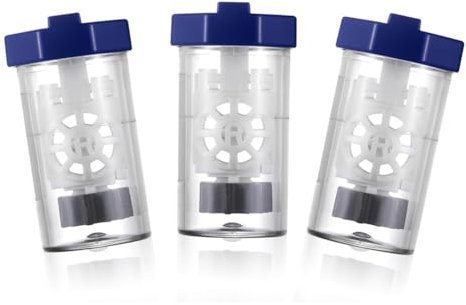 Carerina 3 Pieces Hydrogen Peroxide Contact Lens Case Cleaner, Eye Scleral Contact Lens Stiff Clip Washer Machine, Portable