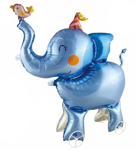 Elefant Folienballon Elefant Luftballons Geburtstag, Luftballons Tiere Walking Tier Folienballons Jungle Safari Tierballons Elefant Helium Ballons, Tier Riesenballon für Kinder Geburtstag Party Deko