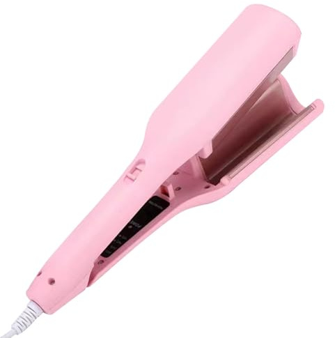 V Shaped Curling Iron for Beach Waves,32mm Big Wave Hair Curler,Anti-Scald Design,French Egg Roll Curling Wand with 4 Adjustable Temperatures (160°C-220°C),Suitable for All Hair Types