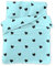 FEBE Bettwäsche Blau mit Herzen Bettbezug-Set 140x200cm + Kissenbezug 70x80cm 2 Teilig mit Reißveschluss