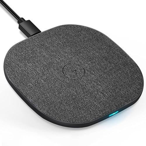 Wireless Charger for iPhone 16/15/14/13/12/11/Pro Max/XR/X, Qi-Certified - 15W Max Fast Wireless Charging Pad for Samsung Galaxy, Google Pixel, HUAWEI and other Qi phones(Not included Adapter)