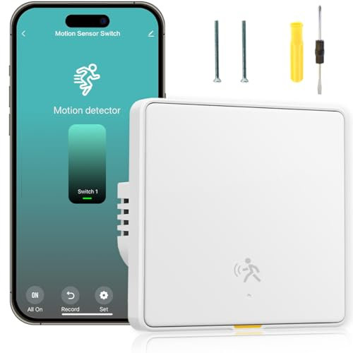 Acmerota Zigbee Smart Light Switches, Smart Switch Works with Alexa Remote Control Light Switch (No Neutral+Have Neutral Dual Connection, AC110~240V, Single Rocker), ZigBee Hub Required, Grey