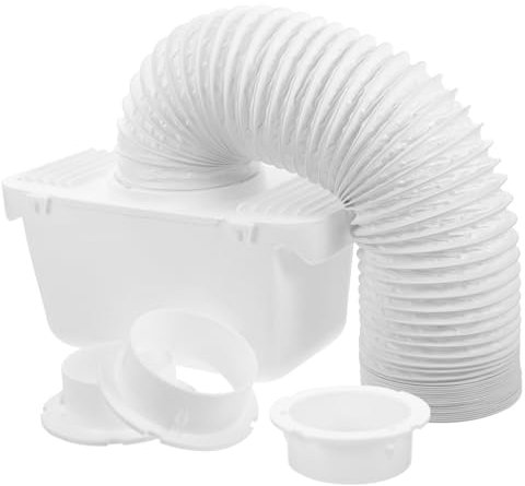 Tofficu Kit De Connecteur De Conduit Et Bac De Condensation Pour Sèche-linge Tambour, Collecteur De Peluches Et Évacuation D'humidité, Accessoire De Ventilation Intérieur Compatible Universellement