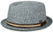 Lipodo Carignano Pork Pie Strohhut - Hut (54-61 cm) - Italienisches Flair - Sommerhut mit Ledergarniturband - Herren - Frühjahr/Sommer Petrol XL (60-61 cm)