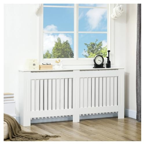IUVYTA Lackierter Lattenrost mit staubdichtem Grill, passend for Heizgeräte und Kamine, 172 x 19 x 81 cm für Schlafzimmer